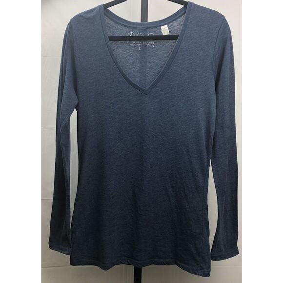 Threads 4 Thought T-Shirt Women L Blue Cotton Lightweight Sustainable Apparel - Picture 9 of 9